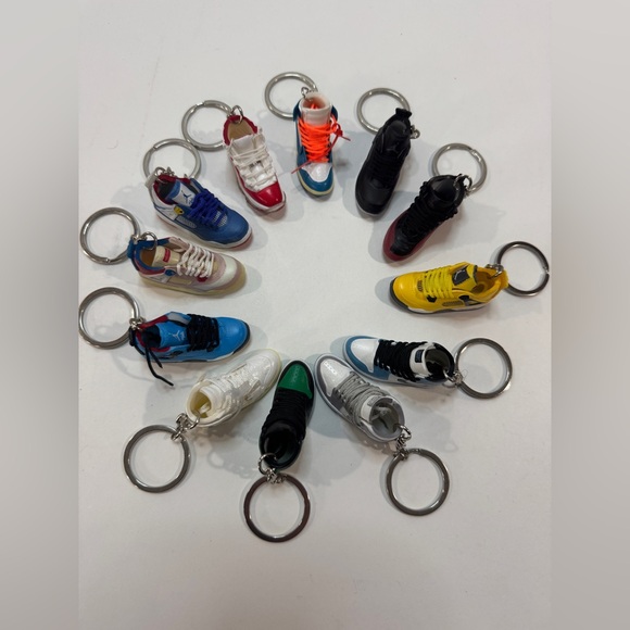 Other - 3D mini basketball shoe 12 keychain bundle. You get all 12 never used. #MJ